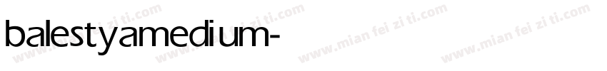 balestya medium字体转换